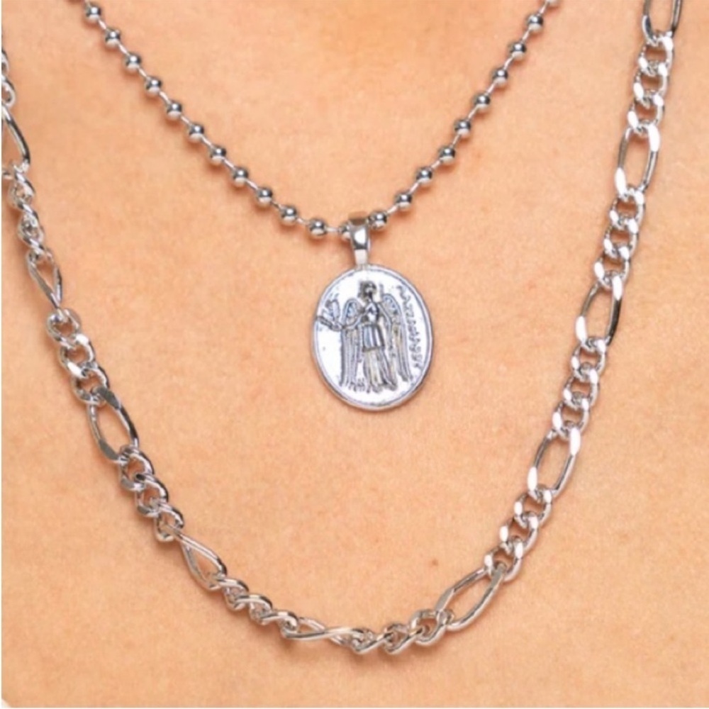 Jaclyn Roxanne Dual Chain Necklace - Picture 2 of 6